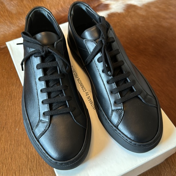 Women By Common Projects Original Low Achilles Black Eur Size 37 US7 - Picture 4 of 11